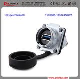 USB3.0 panel Mount Connector/Waterproof IP67 USB Cable Connector