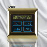 4-Pipe Air-Conditioner Thermostat Touch Switch in Metal Frame (SK-AC2000B-4P)