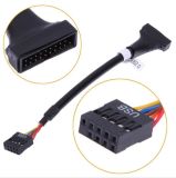 17cm Mainboard Motherboard USB 3.0 20 Pin Male to USB 2.0 9 Pin Female Housing Cable Extension Adapter Cable