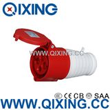 Commando 16A 4p 400V Red Power Connector