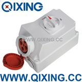 Cee/IEC IP44 Industrial Sockets Switch and Interlock (QX5956)