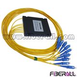 High Accuracy ABS Type 1X8 FTTH Fiber Optic PLC Splitter