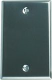 1-Gang No Device Blank Wallplate, Stainless Steel