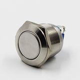 16mm Waterproof Flat Head Metal Push Button Switch
