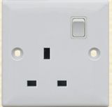 British Standard 13A Square-Pinned Switched Socket