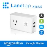 Mini Wireless Outlet Built in 2 USB Ports with Timing Function