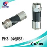 RG6 CATV Compression Cable RF F Cable Connector for Coaxial