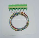 12 Colored Fiber Opical Cable with Sc/APC Connector