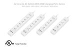 Great Design Us Extension Power Strip with 5 AC Outlet and 3 USB Output