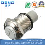Blue LED Lighted Waterproof Momentary Horn Metal Push Button Switch