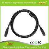 Black IEEE 1394 Firewire 800 to Firewire 800 Cable