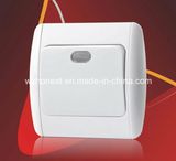 European Type of Electrical Wall Switches 1 Gang 2 Gang Doudbe Electric Socket Wall Mounted Switch