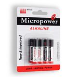 Alkaline Dry Battery AAA/Lr03 Size with 8PCS in a Blister Card