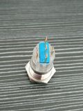CCC Ce TUV RoHS 2016 New Type Stainless Steel Metal 16mm Flat Round 1no+1nc Ring Illumination Latching Push Button Switch