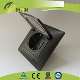 TUV Certified Black Dust Cover Schuko Socket