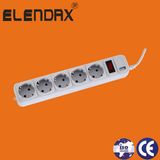 5 Way/Multiple So⪞ Ket Outlet with USB (e&⪞ apdot; 005ES-USB)