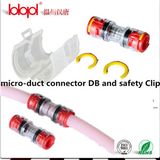 Reinforced Micro-Duct Connector dB for 7mm and Safely Clips, Microduct Connector