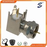 PCB Mount F Male Right Angle RF Coaxial Connector