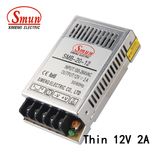 24W 12V 2A Ultra Thin Aluminum Case Switching Power Supply