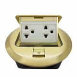 Copper Alloy Square Floor Socket Floor Installation