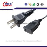 UL Approved Male Power Cord Plug Nispt-2 Power Cord USA 2 Pin AC Power Cord Plug Jl-23