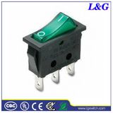 Glow-Wire 850c on/off 16A250V 3pin Illuminated Rocker Switch