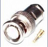 BNC Male Crimp Type Connector with Brass Body,