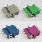 LC Sm/mm/APC/Om3/Om4 4c Symmetrical Optical Fiber Adapter with Ear