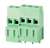 Rising Clamp Type of PCB Terminal Block with 5.0mm Pitch