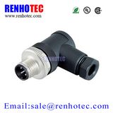IP67 Right Angle Male M12 Cable Connector for Automation