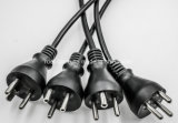 Danish D 3pins Power Cable with Plug D Approved