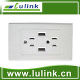 2 Gang Us Standard USB Socket USB Outlet