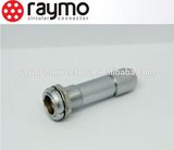Pfg Fixed Socket with Two Nuts and Cable Collet / 4 Pin Metal Circular Connector