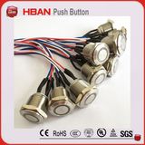 16mm Diameter Push Button Light Switch with Cables