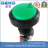 12V DC LED Light Illuminated Green Round Momentary Push Button Switch
