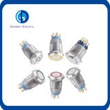 Metal LED Switch Latching Push Button/19mm Waterproof IP67 Piezoelectric Switches