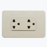 15A Electrical Wall Socket with Plate