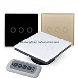 Smart Switch, Crystal Glass EU Standard Wall Touch Switch, 220V Switch/50~60Hz, 3 Gang 1 Waytouch Wall Light Switch