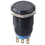 19mm Black Push Button Switch