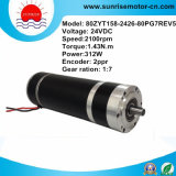 24VDC 1.43n. M 312W High Torque High Quality DC Gaer Motor