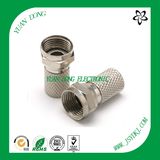 F Crimp Female Plug Connector RF Compression Connector RG6 Coaxial