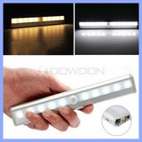 Stick Anywhere PIR 10 LED Motion Sensor Strip Night Light