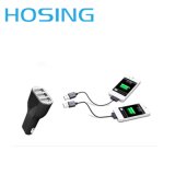 3 USB Ports 3.1A / 7.2A Portable USB Car Charger with Black and White Color for iPhone/Huawei/Samsung
