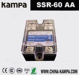 60AA SSR Input 12~230V AC Load 110-240V AC Single Phase AC Solid State Relay