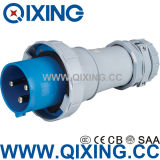 Qixing 125A 3p Blue European Standard Male Plug (QX3400)