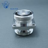 4 Holes 32mm Sq Flange Mount Female to Female 7/16 DIN Connector Adaptor
