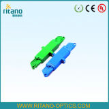 E2000 Fiber Optic Adapters with Low Loss at 0.2dB with Plastic Blue House