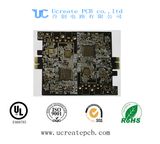 6 Layer Black Mask PCB Circuit with Good Quality