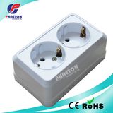 ABS Material Surface Mounting Double 2pin 16A Wall Socket