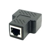 CAT6 RJ45 8p8c Plug to Dual Network Ethernet Patch Cord Adapter with Shield RJ45 Splitter